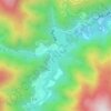 Топографическая карта 雨畑湖, высота, рельеф