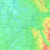 Топографическая карта Дуйсбург, высота, рельеф