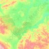 Топографическая карта Среднеколымский улус, высота, рельеф