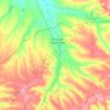 Топографическая карта сельское поселение Большая Черниговка, высота, рельеф