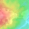Топографическая карта Залесный, высота, рельеф