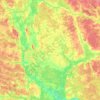 Топографическая карта Шуйский район, высота, рельеф