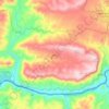 Топографическая карта Poiares, высота, рельеф