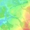 Топографическая карта Ковалёво, высота, рельеф