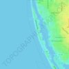Топографическая карта Indian Shores, высота, рельеф