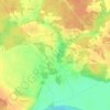 Топографическая карта Кушлики, высота, рельеф