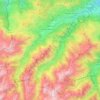 Топографическая карта Le Gave d'Azun, высота, рельеф