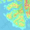 Топографическая карта Nootka Island, высота, рельеф