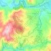 Топографическая карта Larouco, высота, рельеф