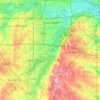 Топографическая карта Grand Prairie, высота, рельеф