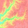 Топографическая карта Правая Хава, высота, рельеф