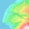Топографическая карта Ricadi, высота, рельеф