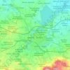 Топографическая карта Баутцен, высота, рельеф