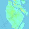 Топографическая карта Pulau Kundur, высота, рельеф