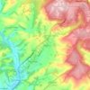 Топографическая карта Chudleigh, высота, рельеф