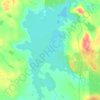 Топографическая карта Суккозеро, высота, рельеф