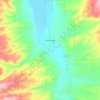 Топографическая карта Antimony, высота, рельеф