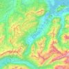 Топографическая карта Обвальден, высота, рельеф