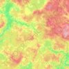 Топографическая карта Первомайский район, высота, рельеф