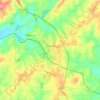 Топографическая карта Roanoke, высота, рельеф