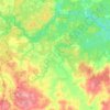 Топографическая карта Симское сельское поселение, высота, рельеф