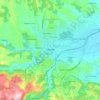 Топографическая карта Валево, высота, рельеф
