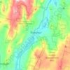 Топографическая карта Cheshire, высота, рельеф