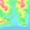 Топографическая карта Морское, высота, рельеф