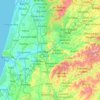 Топографическая карта Coimbra, высота, рельеф
