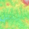 Топографическая карта Celles-sur-Durolle, высота, рельеф