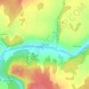 Топографическая карта Ощепково, высота, рельеф