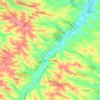 Топографическая карта Castelnau-Barbarens, высота, рельеф