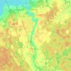 Топографическая карта Дойбица, высота, рельеф