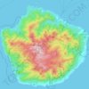 Топографическая карта 屋久島, высота, рельеф