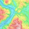 Топографическая карта Vienne, высота, рельеф