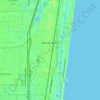 Топографическая карта Delray Beach, высота, рельеф