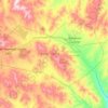 Топографическая карта Орхон, высота, рельеф
