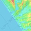 Топографическая карта Oceanside, высота, рельеф
