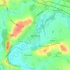 Топографическая карта Pershore, высота, рельеф