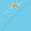 Топографическая карта 男女群島, высота, рельеф