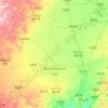 Топографическая карта 通辽市, высота, рельеф