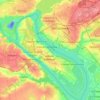 Топографическая карта Вознесеновский район, высота, рельеф