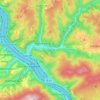 Топографическая карта Lorch (Rhein), высота, рельеф