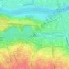 Топографическая карта Борисовская плотина, высота, рельеф