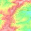 Топографическая карта Князевское сельское поселение, высота, рельеф