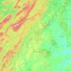 Топографическая карта Учалинский район, высота, рельеф