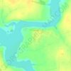 Топографическая карта Соколино, высота, рельеф