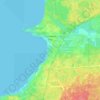 Топографическая карта Сосновый Бор, высота, рельеф