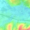 Топографическая карта Бутурлино, высота, рельеф