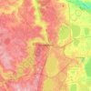 Топографическая карта Челябинский городской округ, высота, рельеф